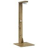 Outdoor Shower 210 cm Impregnated Pine Wood and Stainless Steel 886359