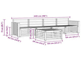 Sofa Sets 5 pcs Natural Solid Acacia Wood 3374324