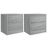 Bedside Cabinets 2 pcs Grey Sonoma 40x30x40 cm Engineered Wood 815408