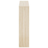 Shoe Cabinet 2-Layer Mirror Oak 63x17x67 cm 243045