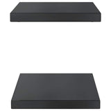 Wall Shelves 2 pcs 50x30 cm Black Stainless Steel 30294