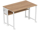 80 cm Drop Leaf Writing Work Desk - Natural Wood Finish T3398P343023