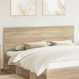 Headboard with Headboard Sonoma Oak 200 cm Engineered wood 887717