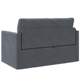Sofa Bed Dark Grey 124 x 204 x 61 cm Velvet 4106703
