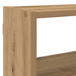 ZNTS Wall Cube Shelf 7 Compartments Artisian Oak Engineered Wood 860030