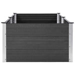 Garden Raised Bed 250x100x54 cm WPC Grey 49059