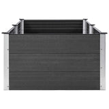 Garden Raised Bed 250x100x54 cm WPC Grey 49059