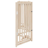 Dog Gate with Door Foldable 6 Panels 300 cm Solid Wood Fir 352271