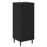 Highboard Black Oak 34.5 x 34 x 180 cm Engineered Wood 3416142