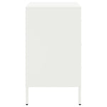 ZNTS Bedside Cabinets 2 pcs White 36x39x68 cm Steel 843089