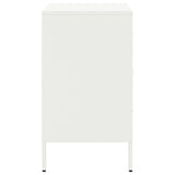 ZNTS Bedside Cabinets 2 pcs White 36x39x68 cm Steel 843089