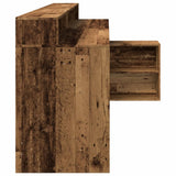 Desk with LED Lights Old Wood 200x104x91 cm Engineered Wood 3309472