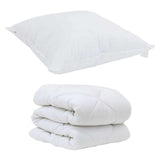 Duvet with Pillow 2 pcs White Microfiber 3376669