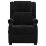 Massage Chair Black Velvet 342416