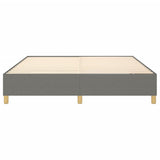 Box Spring Bed Frame Dark Grey Super King Fabric 3121212
