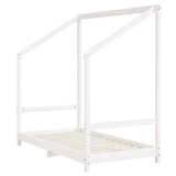 Kids Bed Frame White 2x cm Solid Wood Pine 3200596