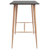 5 Piece Bar Set Black 3057459