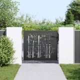 Garden Gate 85 x 100 cm Powder-coated steel Black Lockable 42015869