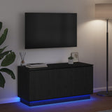 TV Cabinet Black Oak 100 x 38 x 49 cm Engineered Wood 869667