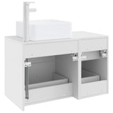 Bathroom Furniture Set 2 pcs White Engineered Wood 3403976