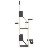 Floor to Ceiling Cat Tree Dark Grey 277-303 cm 171614