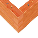 Garden Planter Wax Brown 110x40x23 cm Solid Wood Pine 847230