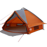 Teepee Tent 8-Person Grey and Orange 490 x 410 x 210 cm 42004070