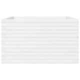 Garden Planter White 80x80x45.5 cm Solid Wood Pine 847259