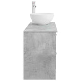 Bathroom Furniture Set 2 pcs Concrete Grey Engineered Wood 3403875