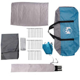 Camping Tent Dome 4-Person Blue Waterproof 94770