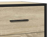 Sideboard Sonoma Oak 35.5x35x76 cm Engineered Wood and Metal 848945