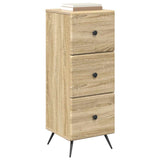 Drawer Cabinet Sonoma Oak 33 x 34.5 x 90 cm Engineered Wood 895537
