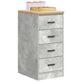 Garage Storage Cabinet Concrete Grey 40x51x85 cm Solid Wood Pine 860592