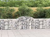 Arched Gabion Baskets 15 pcs 200x30x80/100 cm Galvanised Iron 3146102