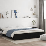 Bed Frame with Drawers without Mattress Black 180x200 cm Super King 3207253