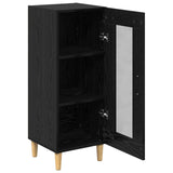 Sideboard Black Oak 34.5 x 32.5 x 90 cm Engineered Wood 880972