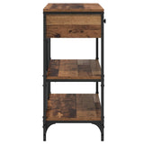 Console Table with Drawer Brown 100 x 34.5 x 75 cm Wood 871304