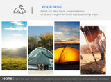 2 Room Tent with Vestibule, Weather-Resistant Camping Tent with Air Vents for Fishing Hiking, Sky T3398P348712