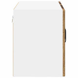 Wall Glass Cabinet LUCCA 2 pcs Old Wood 60 x 31 x 40 cm 884982