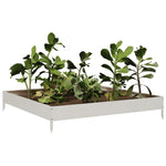 ZNTS Garden Raised Bed 100x100x18.5 cm Stainless Steel 851014