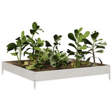 Garden Raised Bed 100x100x18.5 cm Stainless Steel 851014