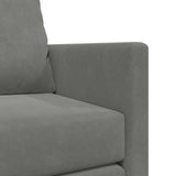 Folding Sofa Bed Dark Grey 122 x 70 x 60 cm Velvet 42030480