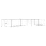 Outdoor Dog Kennel Galvanised Steel with Roof 26.62 m 3082307