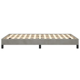 Bed Frame without Mattress Light Grey 120x190 cm Small Double Velvet 379502
