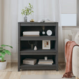 Book Cabinet Grey 80x35x97 cm Solid Wood Pine 821681