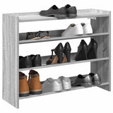 Shoe Rack Grey Sonoma 80x25x62 cm Engineered Wood 859919