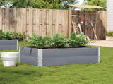Garden Planter Grey 120x80 cm Solid Wood Pine 3295849
