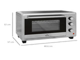 30L 60-230&degC Mini Electric Oven, with Accessories - Silver Tone T3398P344472