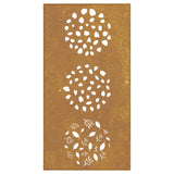 Garden Wall Decoration 105x55 cm Corten Steel Leaf Design 824494