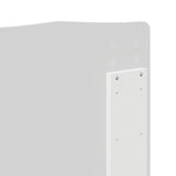 Bed Frame with Headboard White 150 x 200 cm Solid Pine Wood 3413290